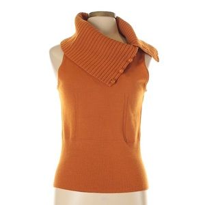 Milly wool pullover orange sweater $357 new